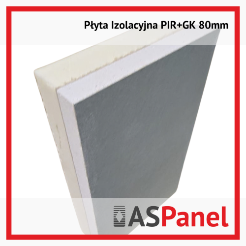 Płyta izolacyjna z GK 80mm