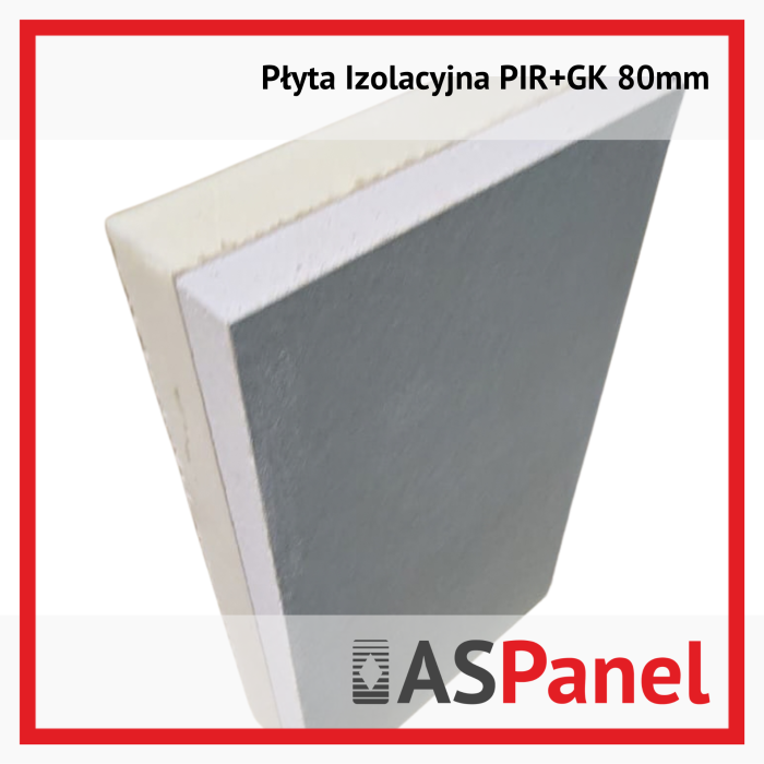 Płyta izolacyjna z GK 80mm